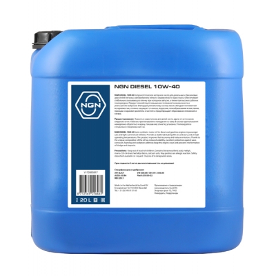 NGN 10W-40 DIESEL CF/SL 20л полусинтетическое моторное масло V172085817