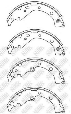 Колодки тормозные барабанные TOYOTA RAV 4 II 1.82.0 00-06)  FN2371 NIBK