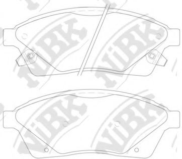 Колодки тормозные дисковые CADILLAC SRX 09- PN51006 NIBK
