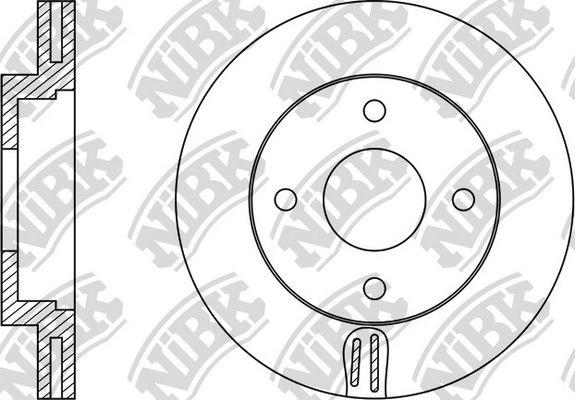 Диск тормозной NISSAN Cube 02-08 RN22004 NIBK