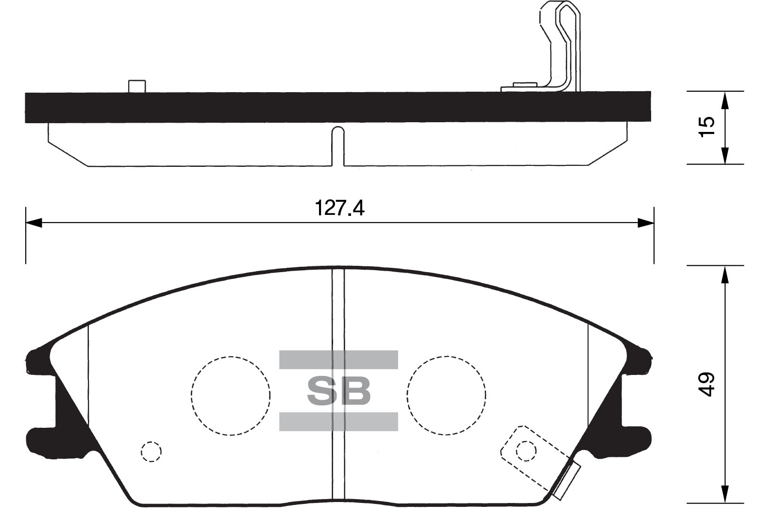Колодки тормозные HYUNDAI ACCENT-GETZ передние SP1047 SANGSIN