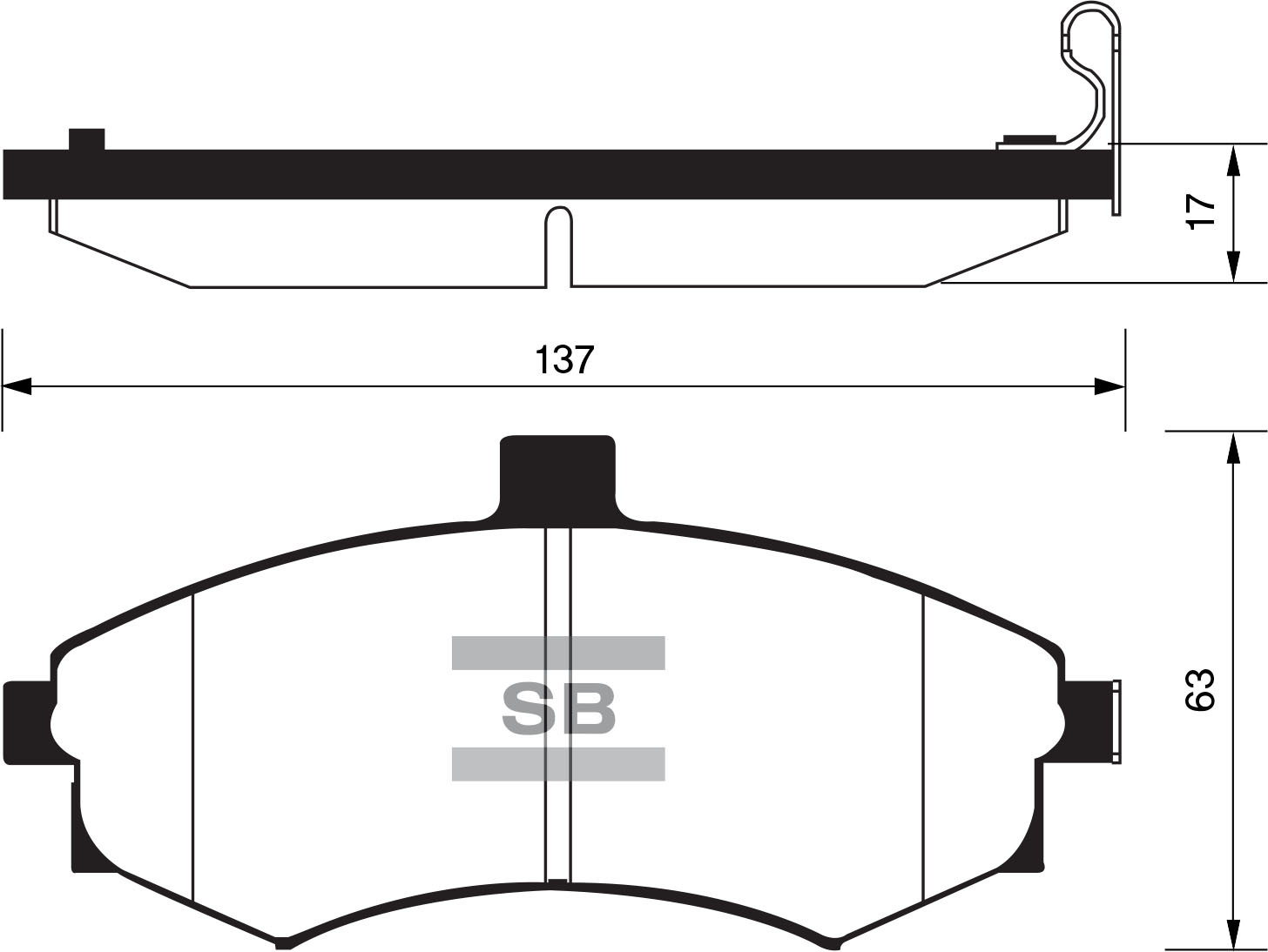 Колодки тормозные HYUNDAI ELANTRA-MATRIX 1.5-2.0 00- передние SP1152 SANGSIN