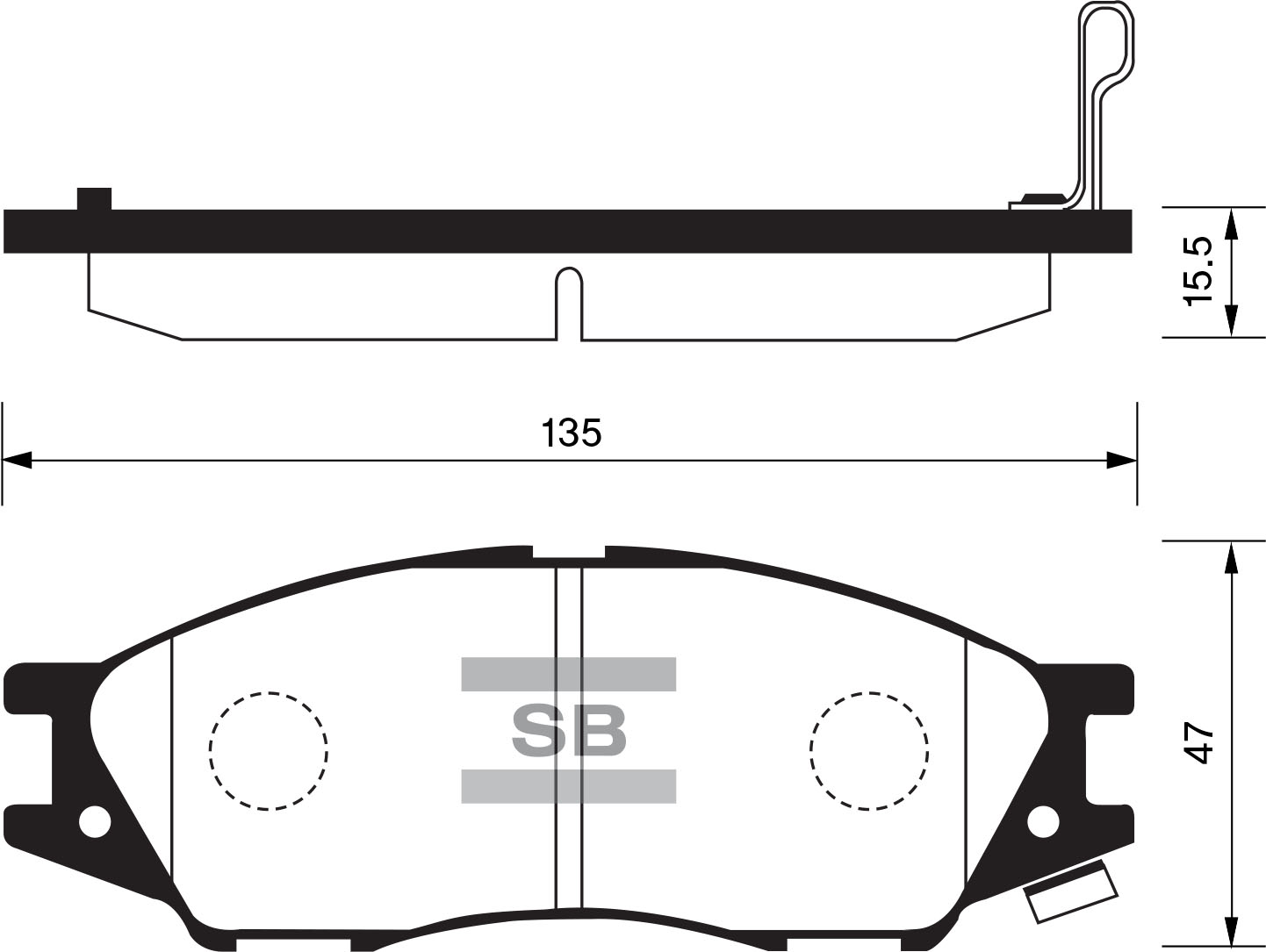 Тормозные колодки дисковые Nissan Almera 2.5-2.2DCi 03-Sunny all 99 SP1156 SANGSIN