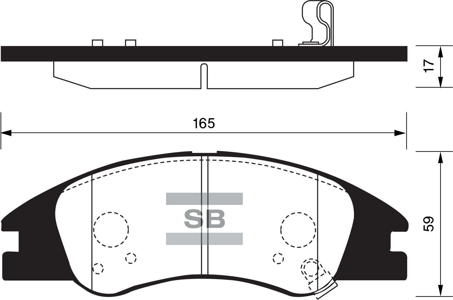 Колодки тормозные KIA CERATO-SPECTRA 04- передние SP1167 SANGSIN