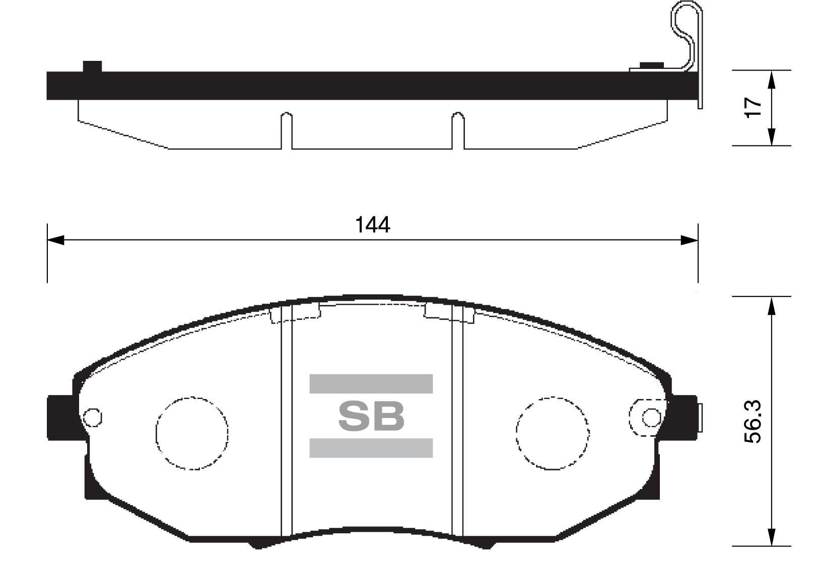Колодки тормозные CHEVROLET EPICA 07- передние SP1193 SANGSIN