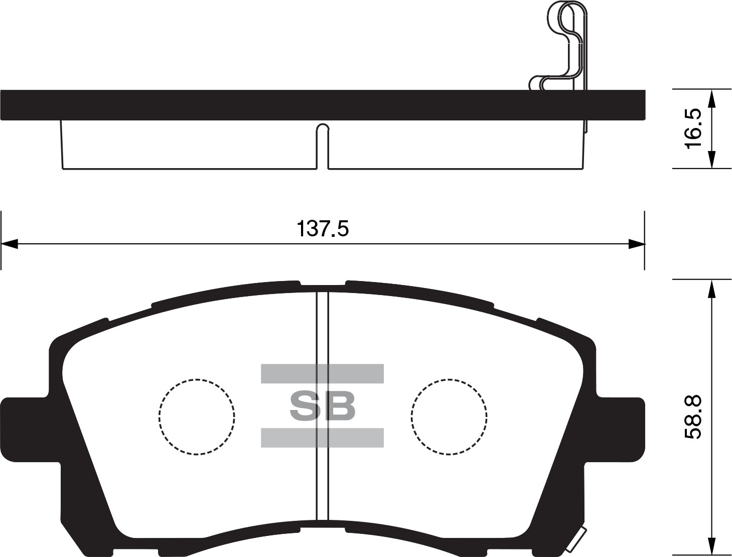 Тормозные колодки дисковые Subaru Forester 2.0 02-Legacy2.5i 4WD 96-99 SP1225 SANGSIN