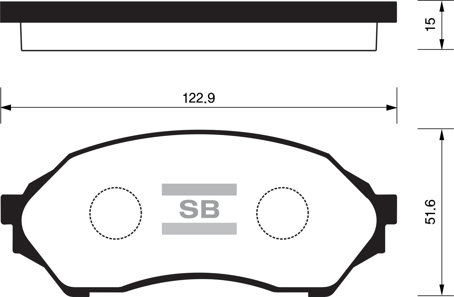 Тормозные колодки дисковые Mazda 323 1.4-1.6 98 SP1227 SANGSIN