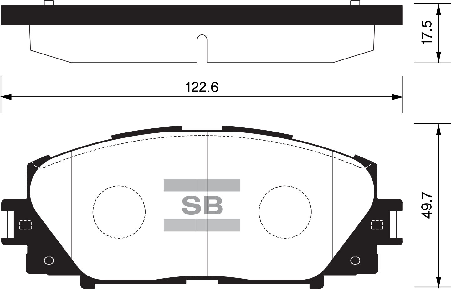 Колодки тормозные TOYOTA YARIS 06- (Япония) без АБС передние SP1377 SANGSIN