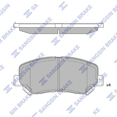 Колодки передние MAZDA CX-5 2011- SP1671 SANGSIN