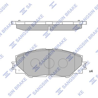 Тормозные колодки дисковые Toyota RAV IV 2.0VVT-i-2.2D-4D 06 SP2138 SANGSIN