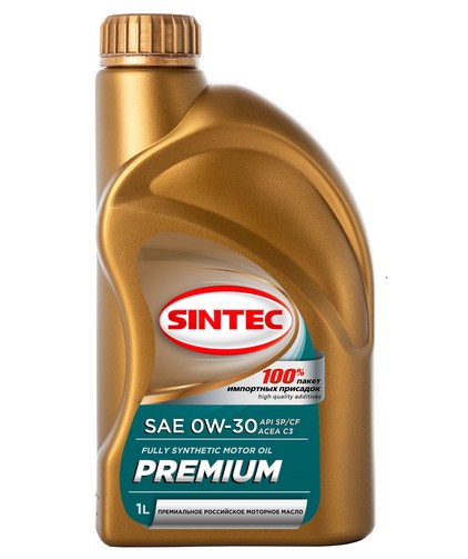 322765 SINTEC Premium SAE 0W-30 API SP/CF ACEA C3 1л масло моторное синтетическое