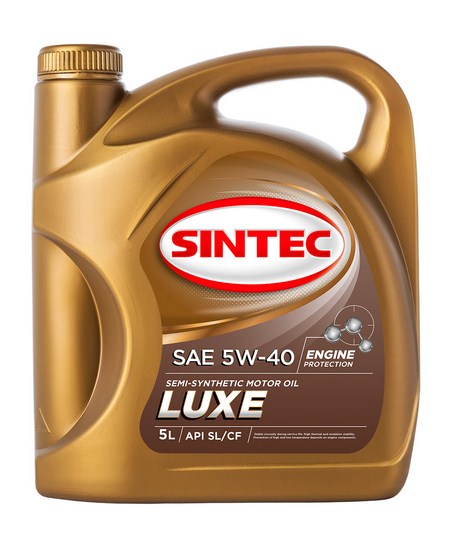 801934 SINTEC LUXE 5000 SAE 5W-40 API SL/CF 5л масло моторное полусинтетическое