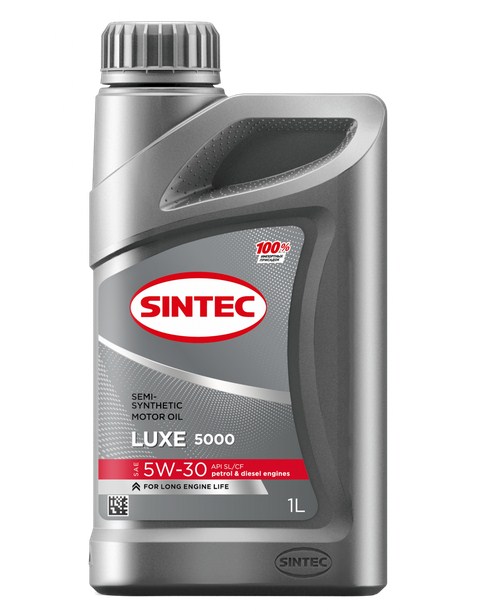801979 SINTEC LUXE 5000 SAE 5W-30 API SL/CF 1л масло моторное полусинтетическое