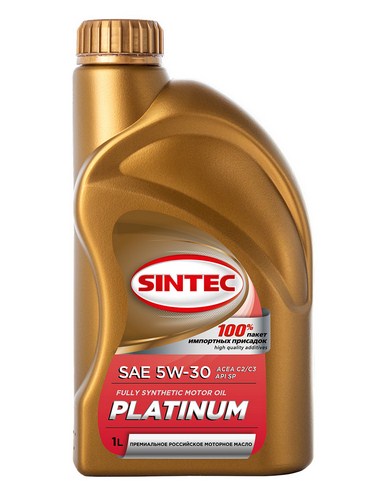 801992 SINTEC PLATINUM SAE 5W-30 API SP ACEA C2/C3 1л масло моторное синтетическое