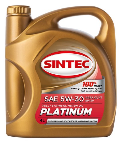 801993 SINTEC PLATINUM SAE 5W-30 API SP ACEA C2/C3 4л масло моторное синтетическое