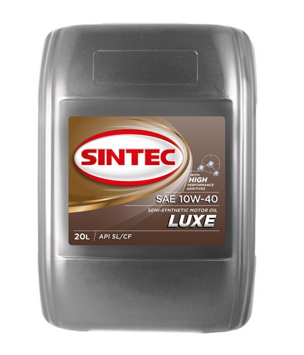 963266 SINTEC LUXE 5000 SAE 10W-40 API SL/CF 20л масло моторное полусинтетическое