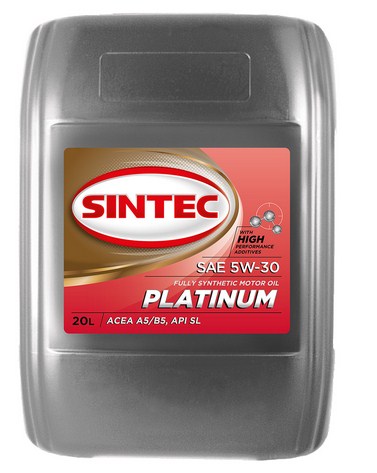 999895 SINTEC PLATINUM 7000 SAE 5W-30 API SL ACEA A5/B5 20л масло моторное синтетическое