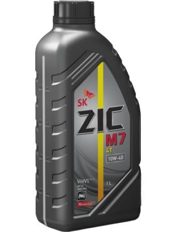 Масло моторное ZIC M7 4T 10W-40 синтетическое SN, MA-2, 1л 132027
