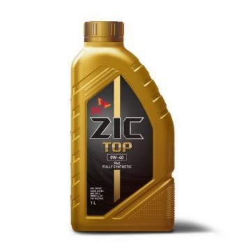 Масло моторное ZIC TOP 0W-40 SP, A3/B4, синтетическое, 1л, 132611