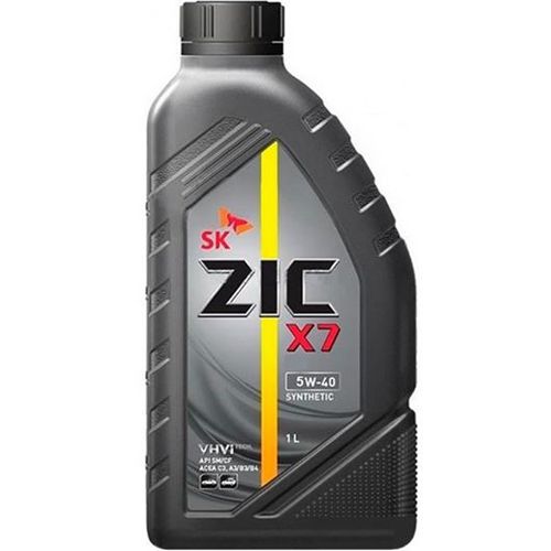 Масло моторное ZIC X7 5W-40 SP, A3/B4, синтетическое, 1л, 132662
