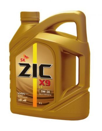 Масло моторное ZIC X9 LS 5W-30 SN/CF, C3, синтетическое, 4л, 162200