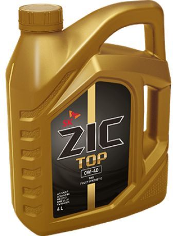 Масло моторное ZIC TOP 0W-40 SP, A3/B4, синтетическое, 4л, 162611
