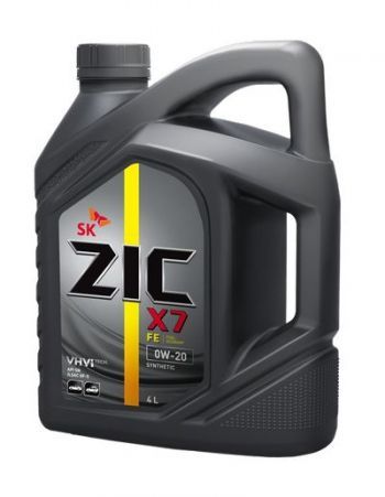 Масло моторное ZIC ZIC X7 FE 0W-20 SN/GF-6 синтетическое, 4л, 162617
