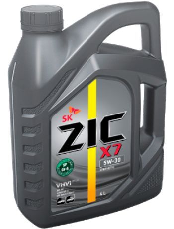 Масло моторное ZIC X7 5W-30 SP/GF-6, синтетическое, 4л, 162675