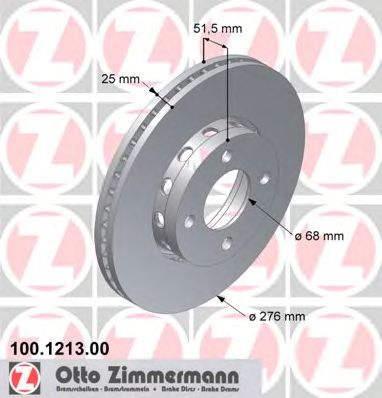 ZIMMERMANN 100121300 Тормозной диск