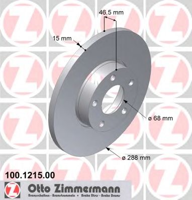 ZIMMERMANN 100121500 Тормозной диск