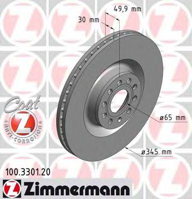 ZIMMERMANN 100330120 Тормозной диск
