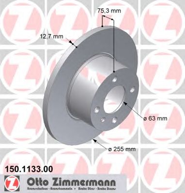ZIMMERMANN 150113300 Тормозной диск