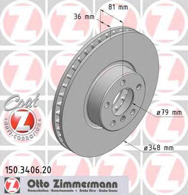 ZIMMERMANN 150340620 Тормозной диск