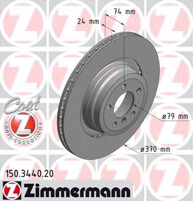 ZIMMERMANN 150344020 Тормозной диск
