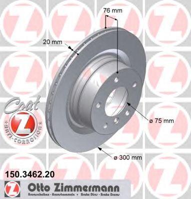 ZIMMERMANN 150346220 Тормозной диск