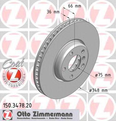 ZIMMERMANN 150347820 Тормозной диск