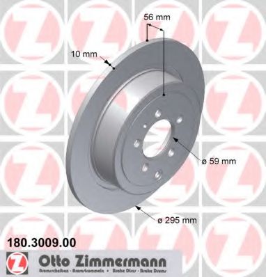 ZIMMERMANN 180300900 Тормозной диск