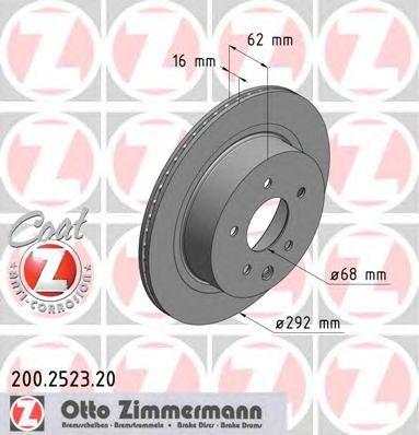 ZIMMERMANN 200252320 Тормозной диск