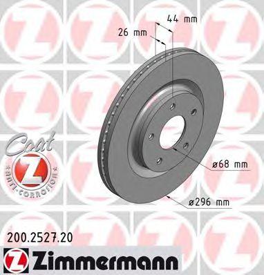 ZIMMERMANN 200252720 Тормозной диск