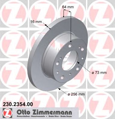 ZIMMERMANN 230235400 Тормозной диск