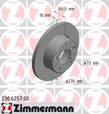 ZIMMERMANN 230625700 Тормозной диск