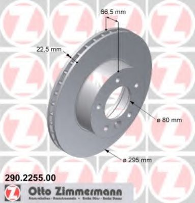 ZIMMERMANN 290225500 Тормозной диск