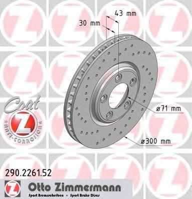 ZIMMERMANN 290226152 Тормозной диск