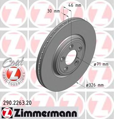 ZIMMERMANN 290226320 Тормозной диск