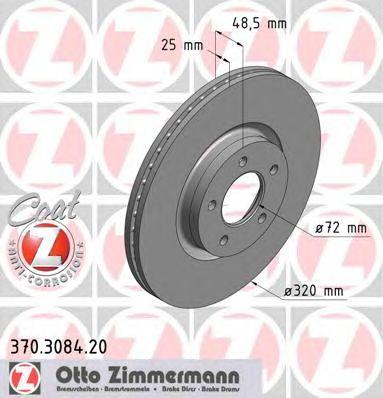 ZIMMERMANN 370308420 Тормозной диск