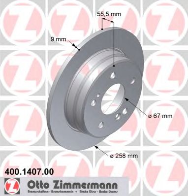 ZIMMERMANN 400140700 Тормозной диск