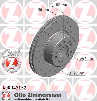 ZIMMERMANN 400142152 Тормозной диск