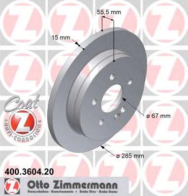 ZIMMERMANN 400360420 Тормозной диск