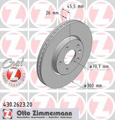 ZIMMERMANN 430262320 Тормозной диск