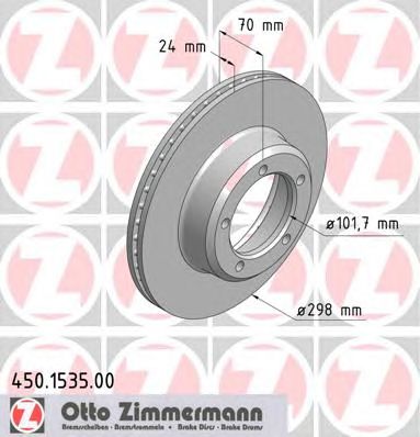 ZIMMERMANN 450153500 Тормозной диск
